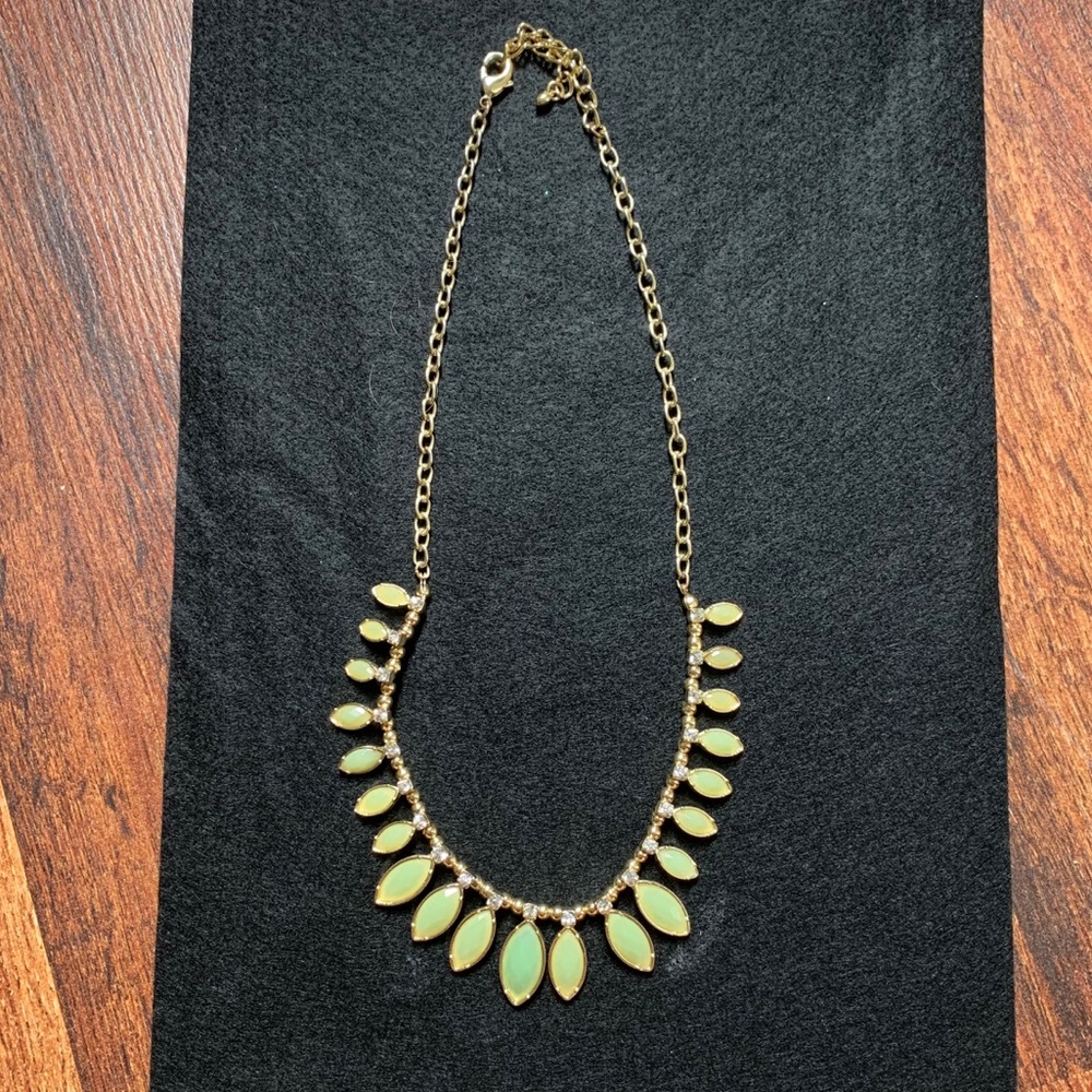 Light Green and Gold Necklace